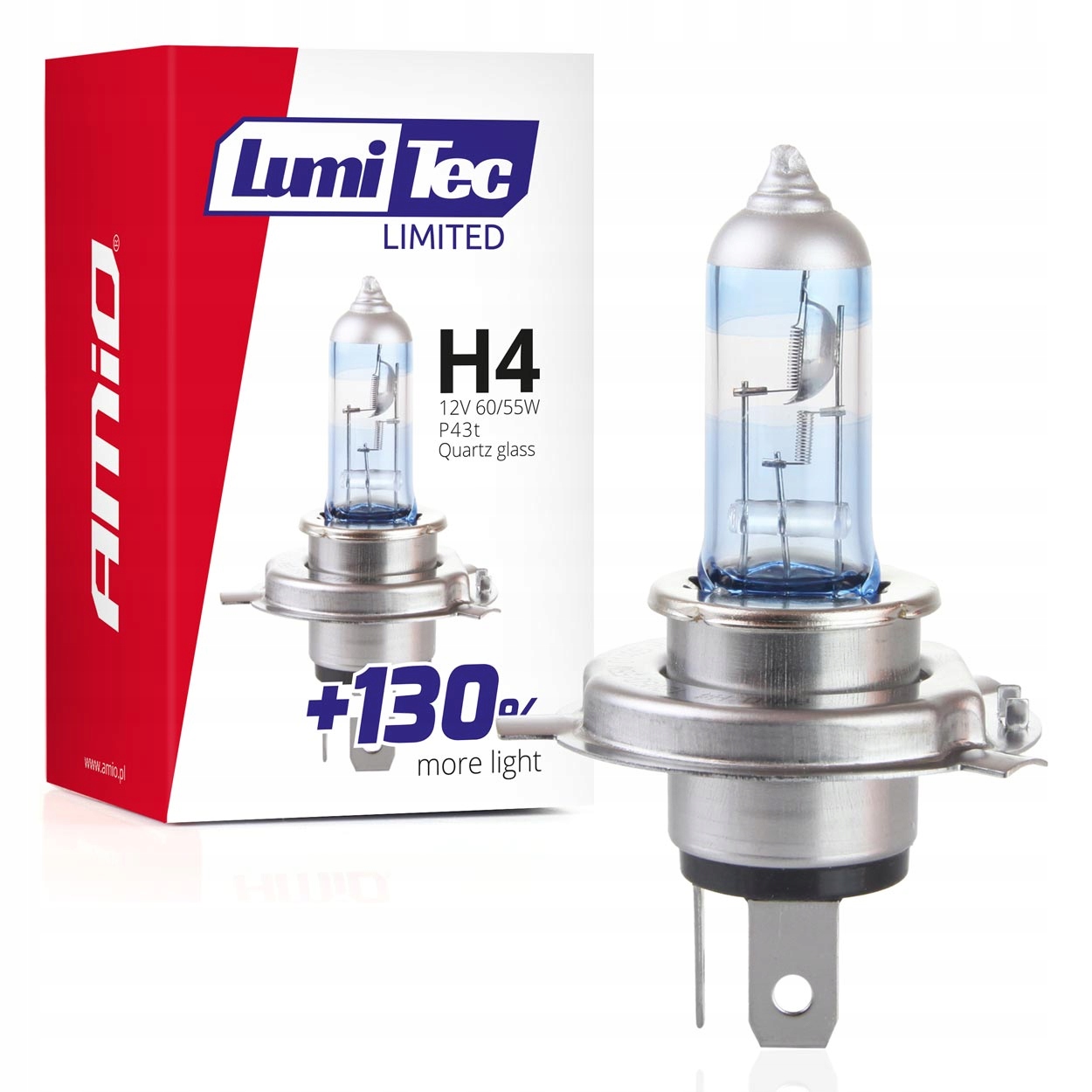 

Żarówka H4 12V 55W 60W Xenon Look +130% Lumitec