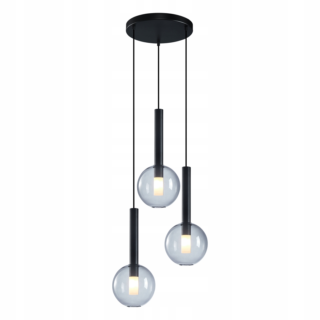 Závesná lampa Niko Black 3xG9