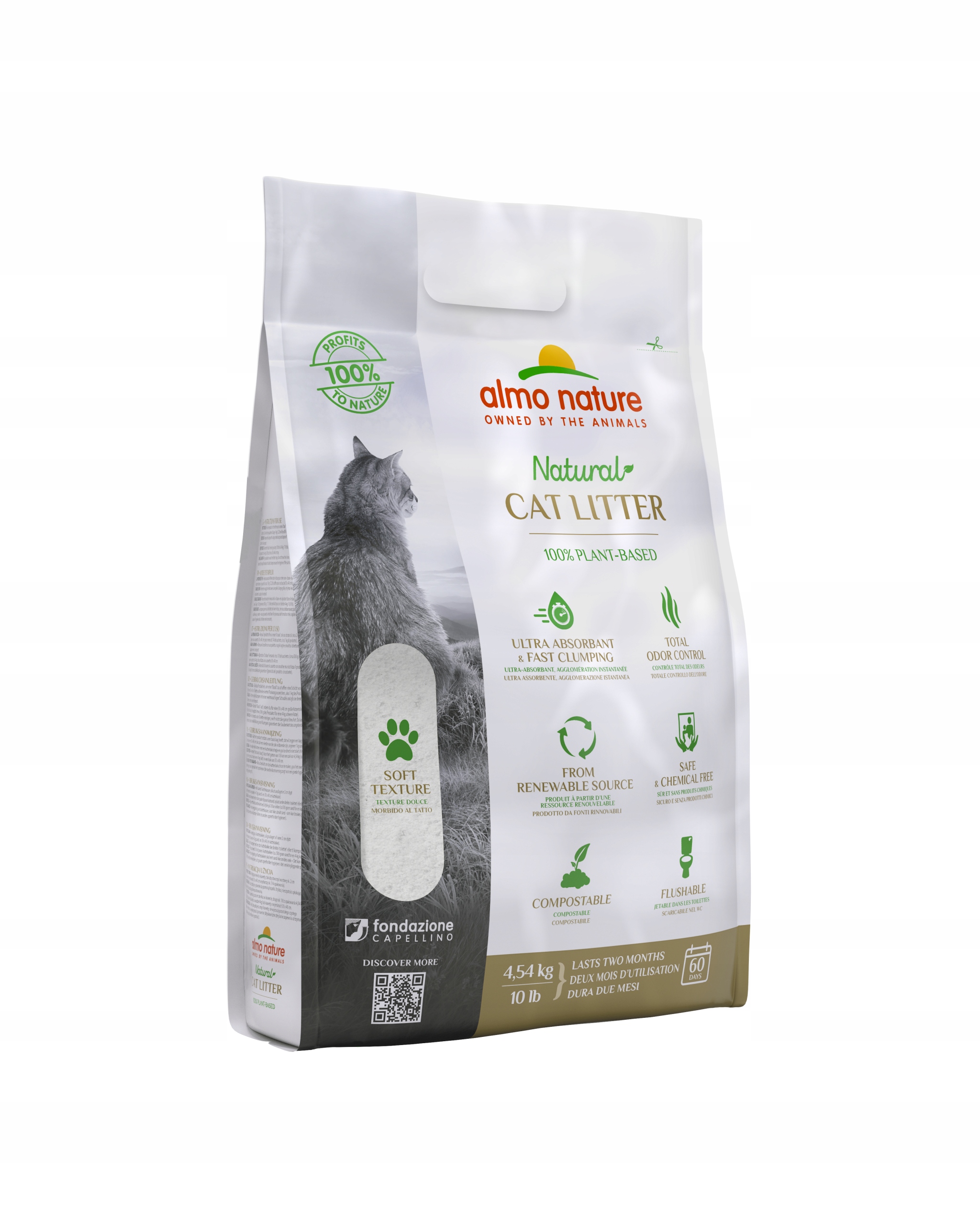 Almo Nature Cat Litter Żwirek zbrylający 4,54 kg