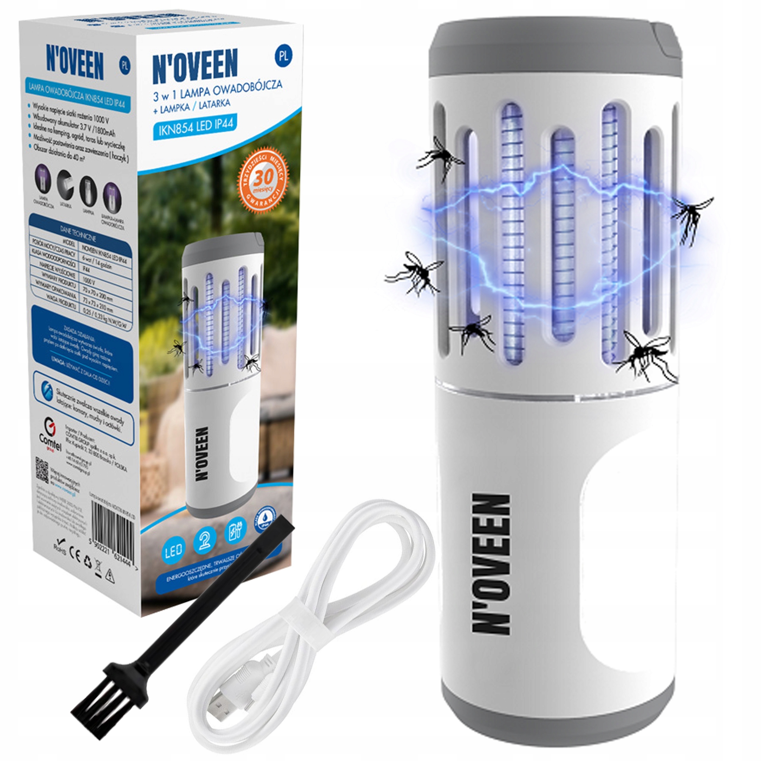 

Lampa Owadobójcza Pod Namiot Latarka Led Akumulato