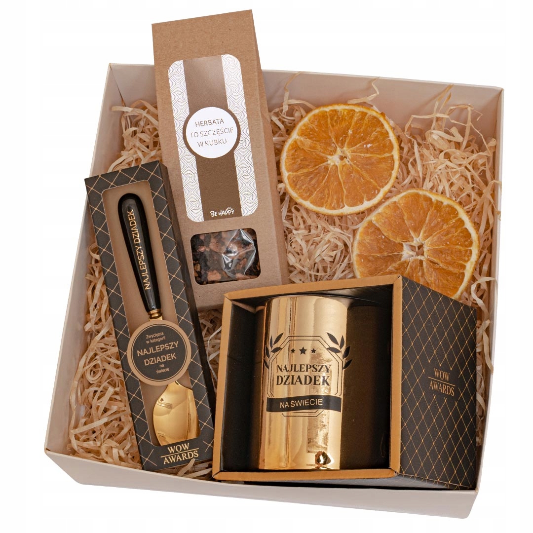 Dárek Pro Dědečka Dárkový Koš Na Den Dědečka Hrnek Lžička Čaj
