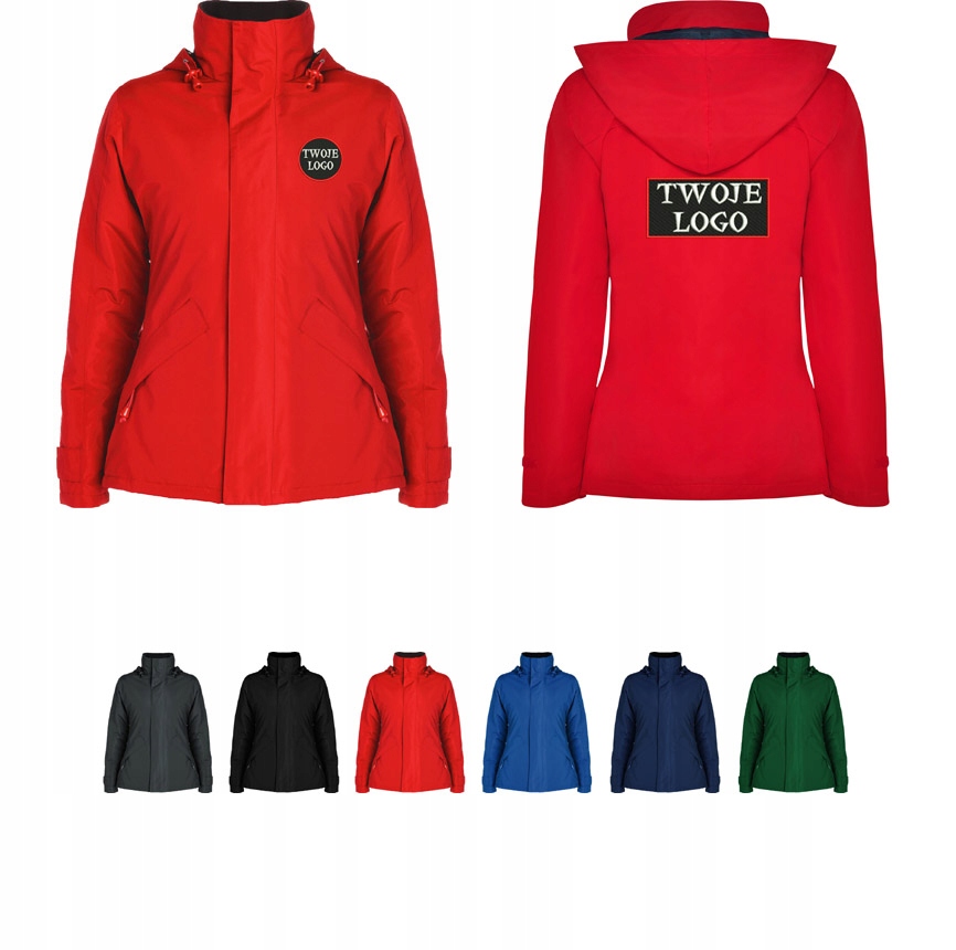 

Kurtka zimowa damska z haftem Logo Haft firma