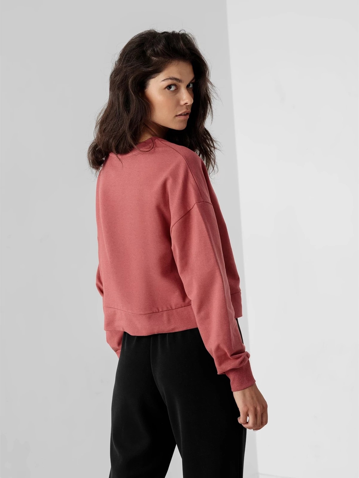BLUZA damska 4F do JOGI oversize BLD033 M Застежка отсутствует
