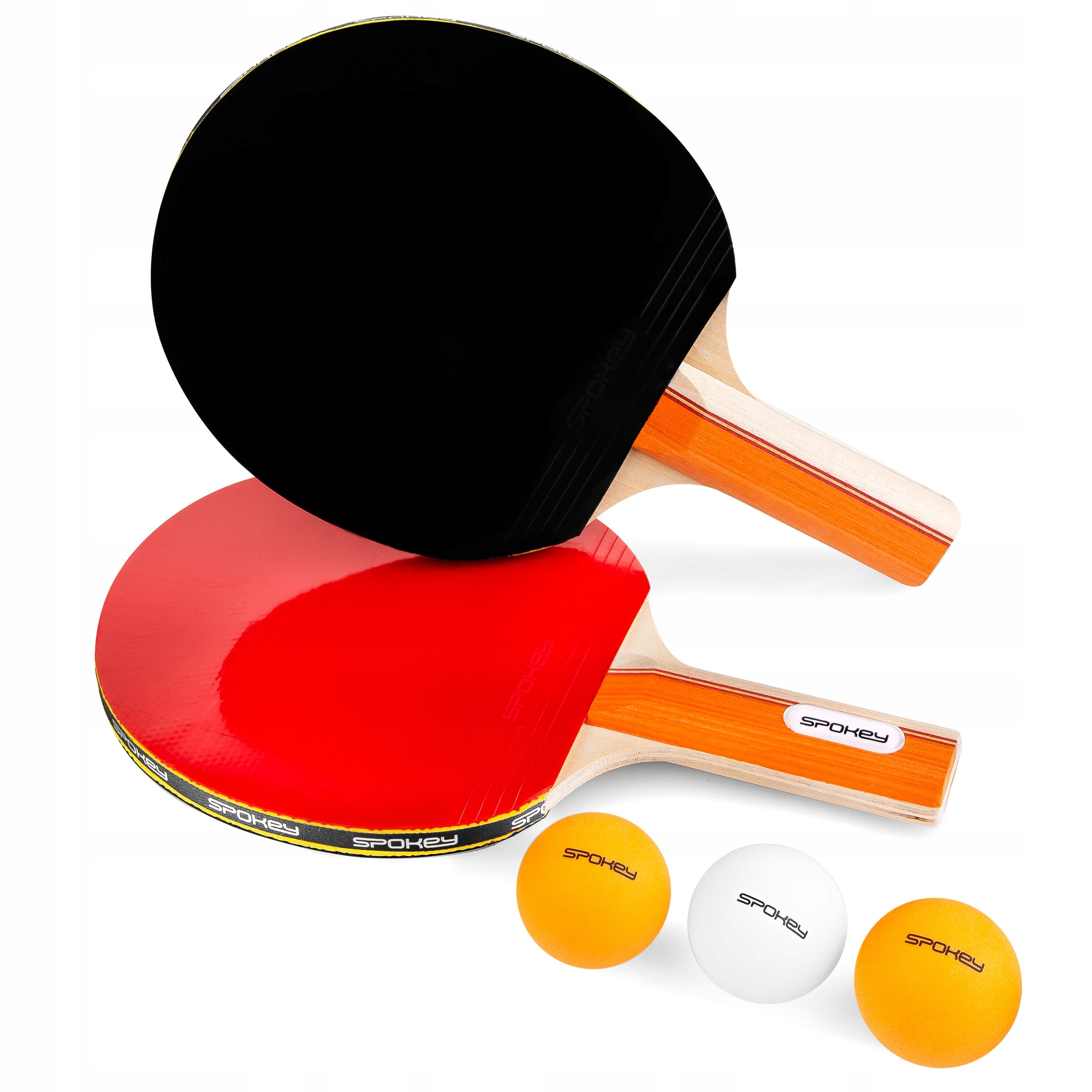 Zestaw do tenisa stołowego 2 rakietki 3 piłeczki ping-pong Spokey Standard
