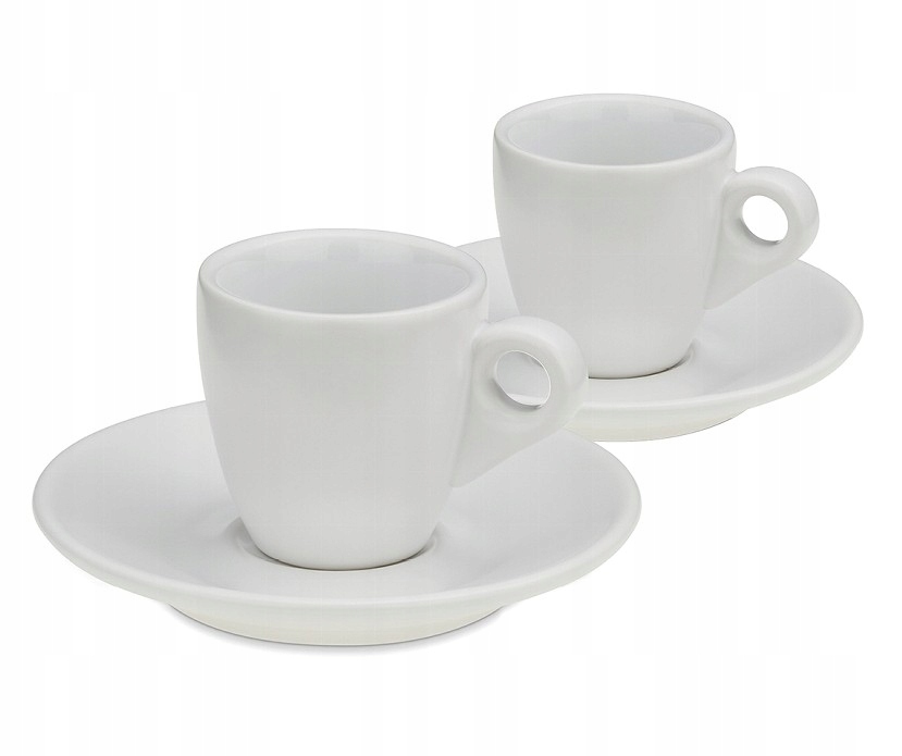 KELA Hrnček na espresso s tanierikom sada 4 ks MATTIA biela KL-12748