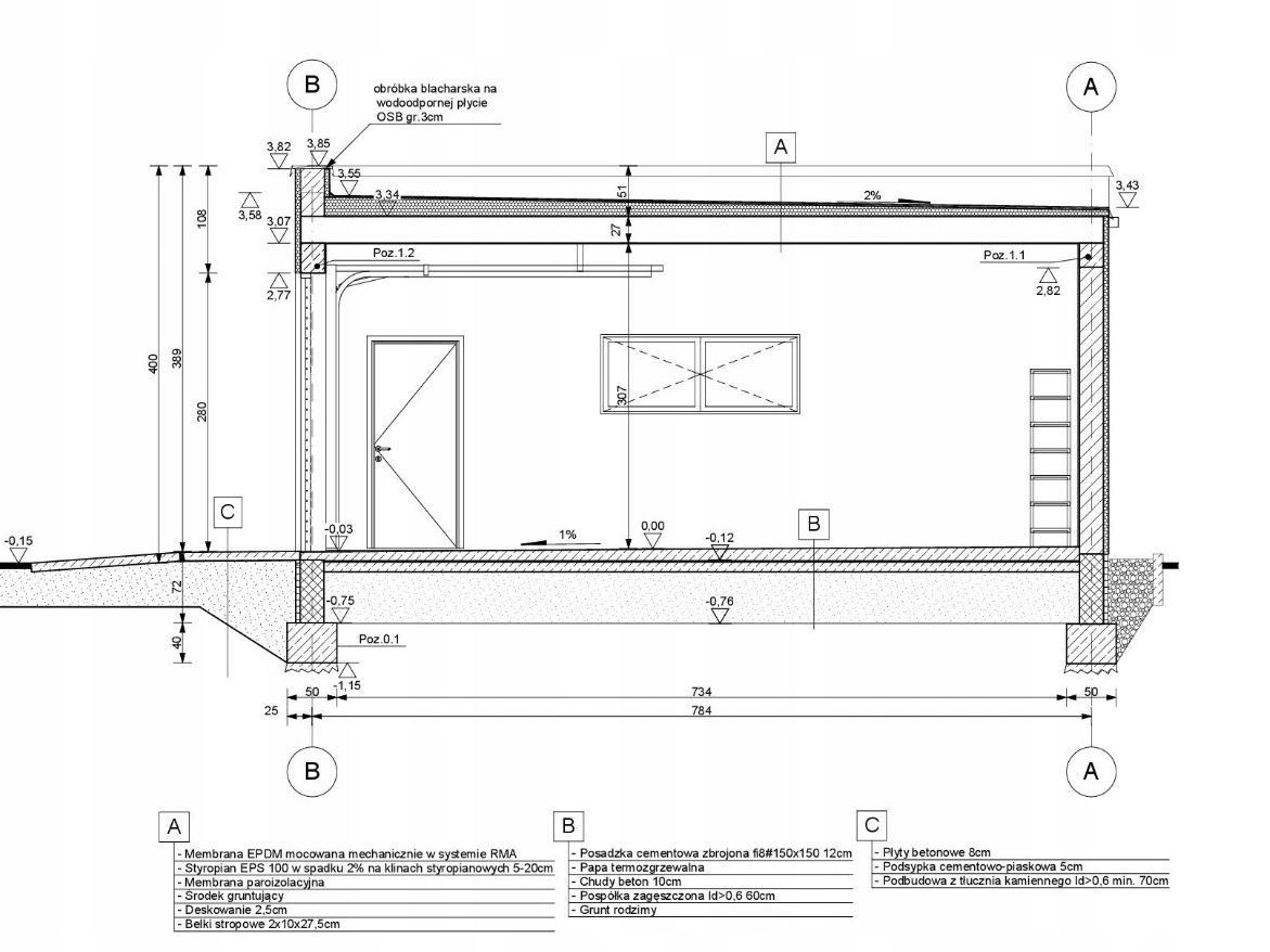PROJEKT GARAŻU DWUSTANOWISKOWY GO21 - modern 2B Marka inna