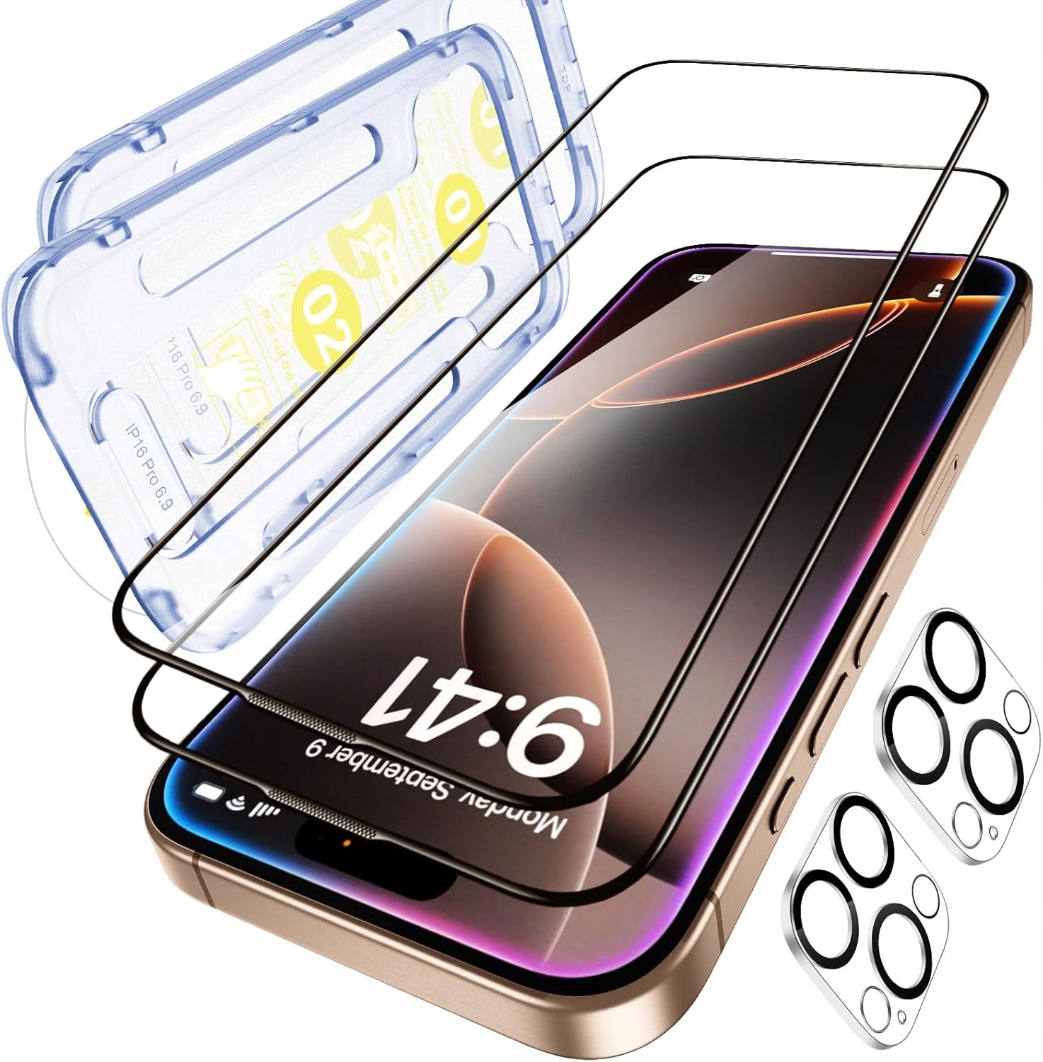 Sklo pro iPhone 16 Pro Max Ochrana fotoaparátu 2 ks