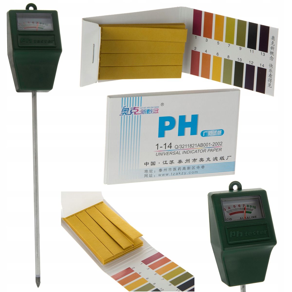 

Kwasomierz miernik pH do gleby papierki lakmusowe