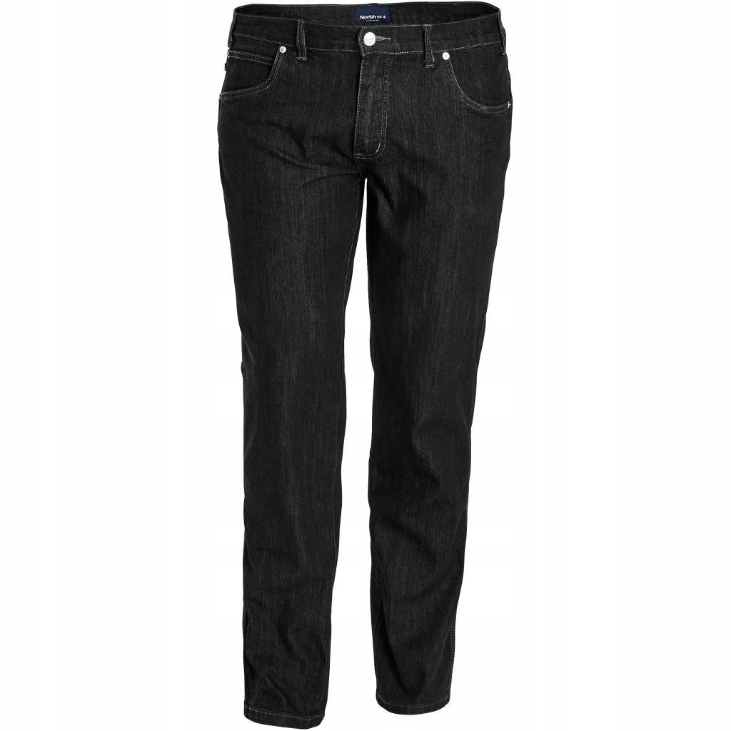 North 56 Velké Velikosti Kalhoty Jeans Černé W50'' L32'' obvod pasu 128-134 cm