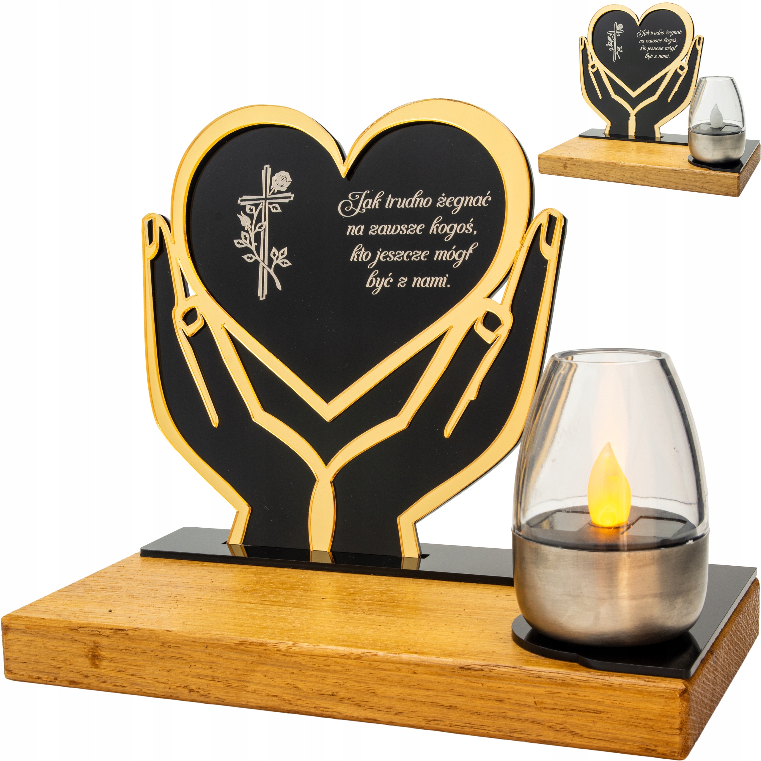 Hřbitovní Svíčka na Hrob Hřbitov Led Soška Velký Dub Solární Podstavec