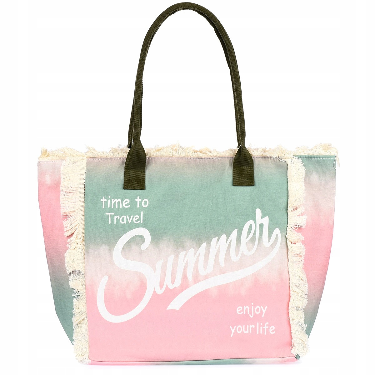 TORBA DAMSKA NA RAMIĘ PLAŻĘ LATO PLAŻOWA DUŻA LEKKA POJEMNA A4