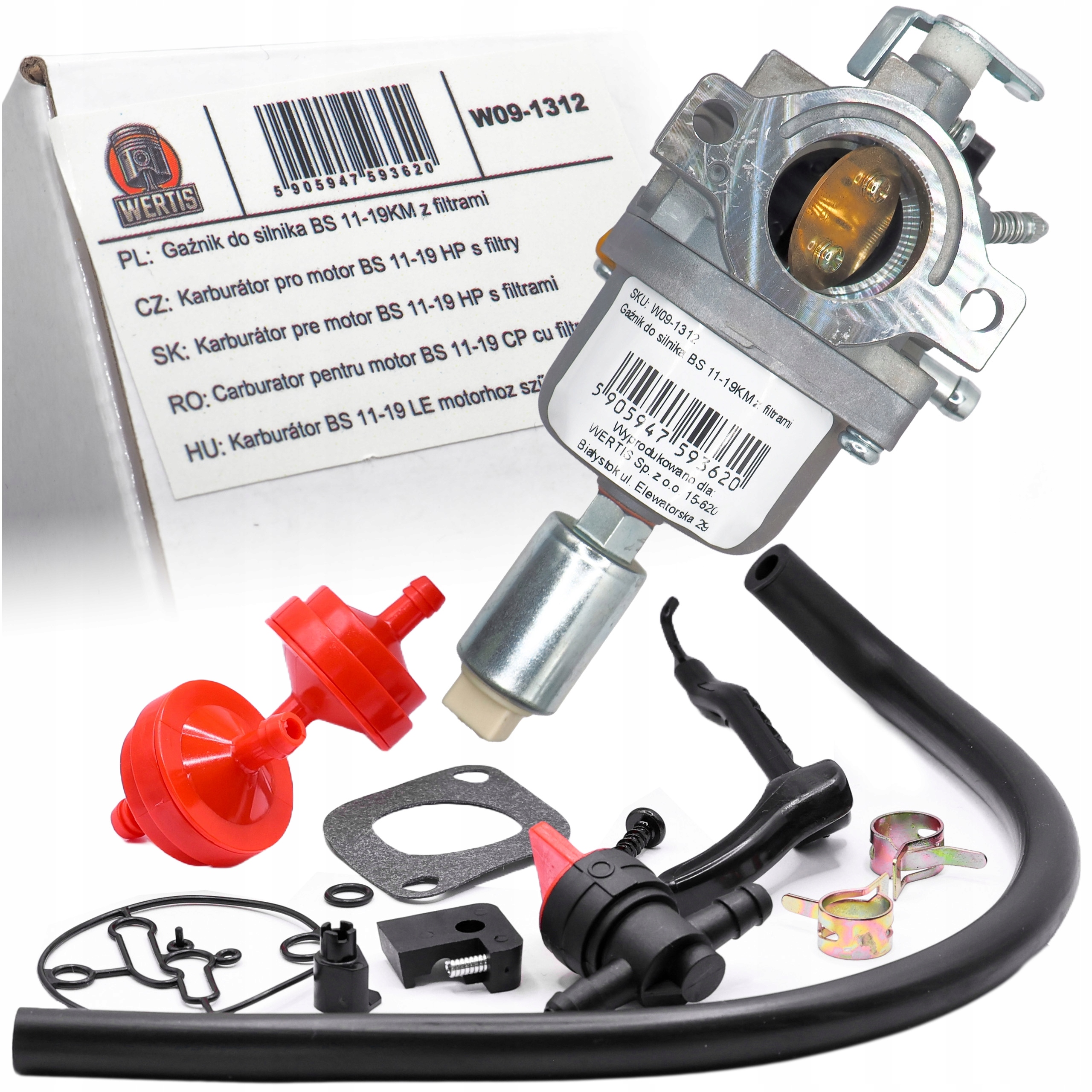 Karburátor Pro Sekačku Briggs Stratton 11-19 Km 591731 594593 794572 796109