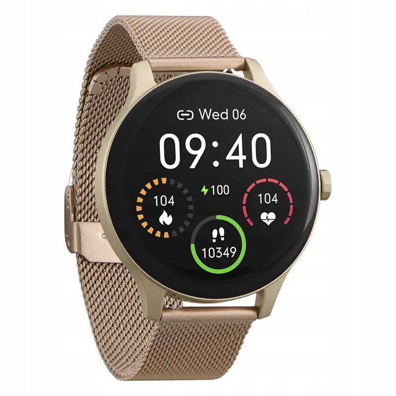SMARTWATCH GARETT CLASSY ZŁOTY STALOWY Marka Garett