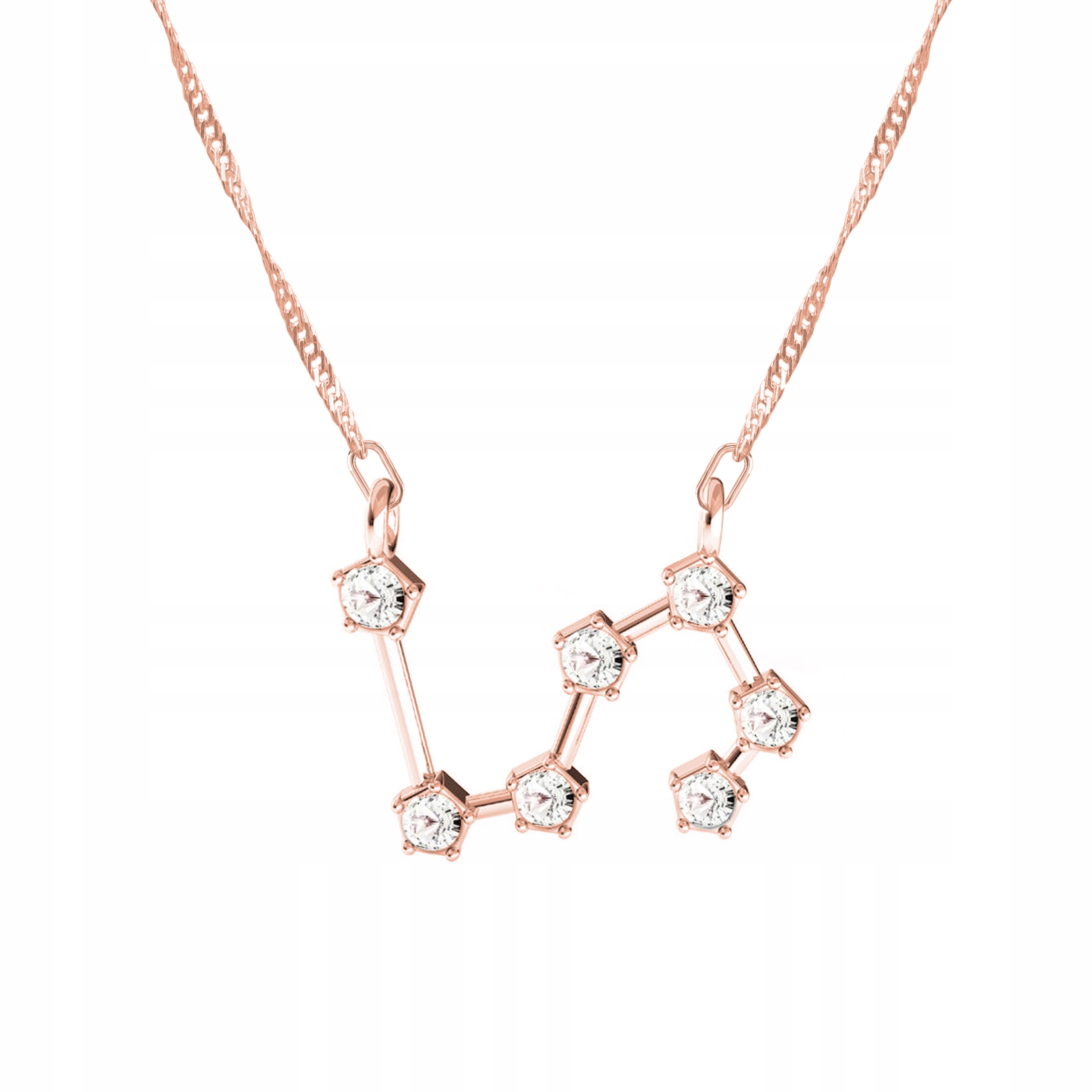 Řetízek zlatý náhrdelník Znamení Zvěrokruhu Lev 925