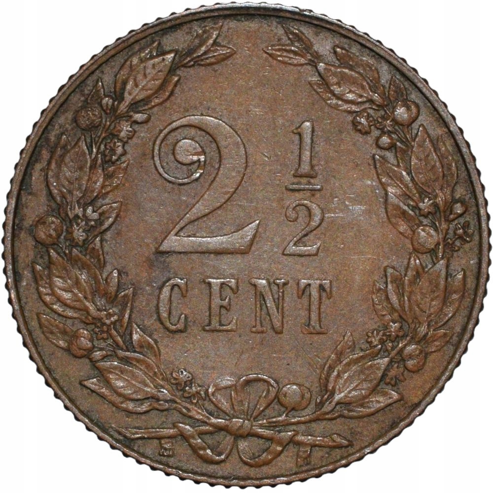 Holandia 2 1/2 centy 1906