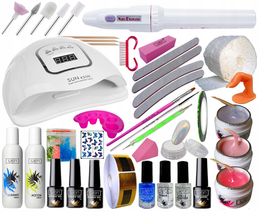 Sada Na Nehty Gelová Hybridní Lampa Bruska