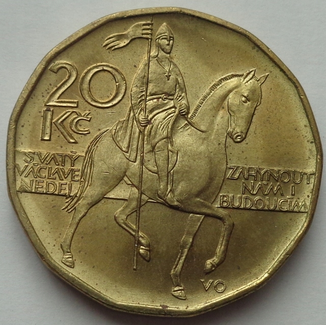Czechy - 20 koron - 2012 - pomnik św. Wacława