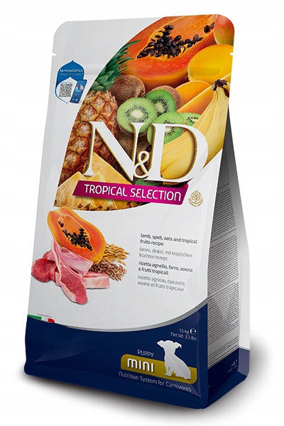 Nd Tropical Selection Lamb 5kg Mini Puppy z jagnięciną