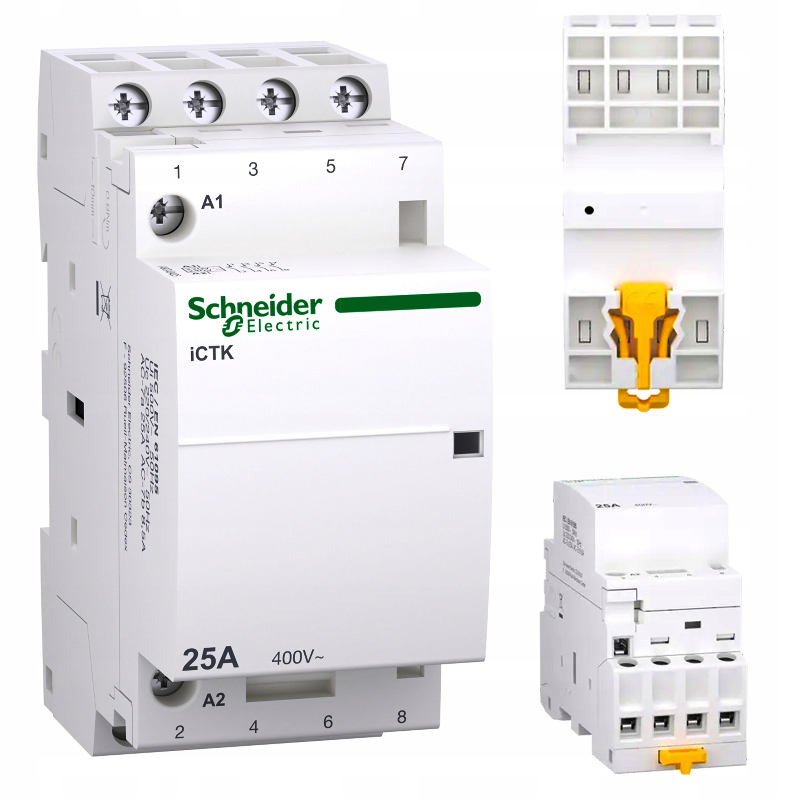 Modulární ovládací stykač Acti9 25A 4Z 0R 230V Ac iCT 4NO 50Hz A9C20834