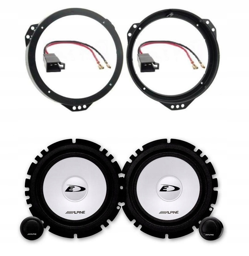 Reproduktory vzdialenosti 16,5 cm Opel Astra Vectra Omega Zafira Alpine SXE-1750S