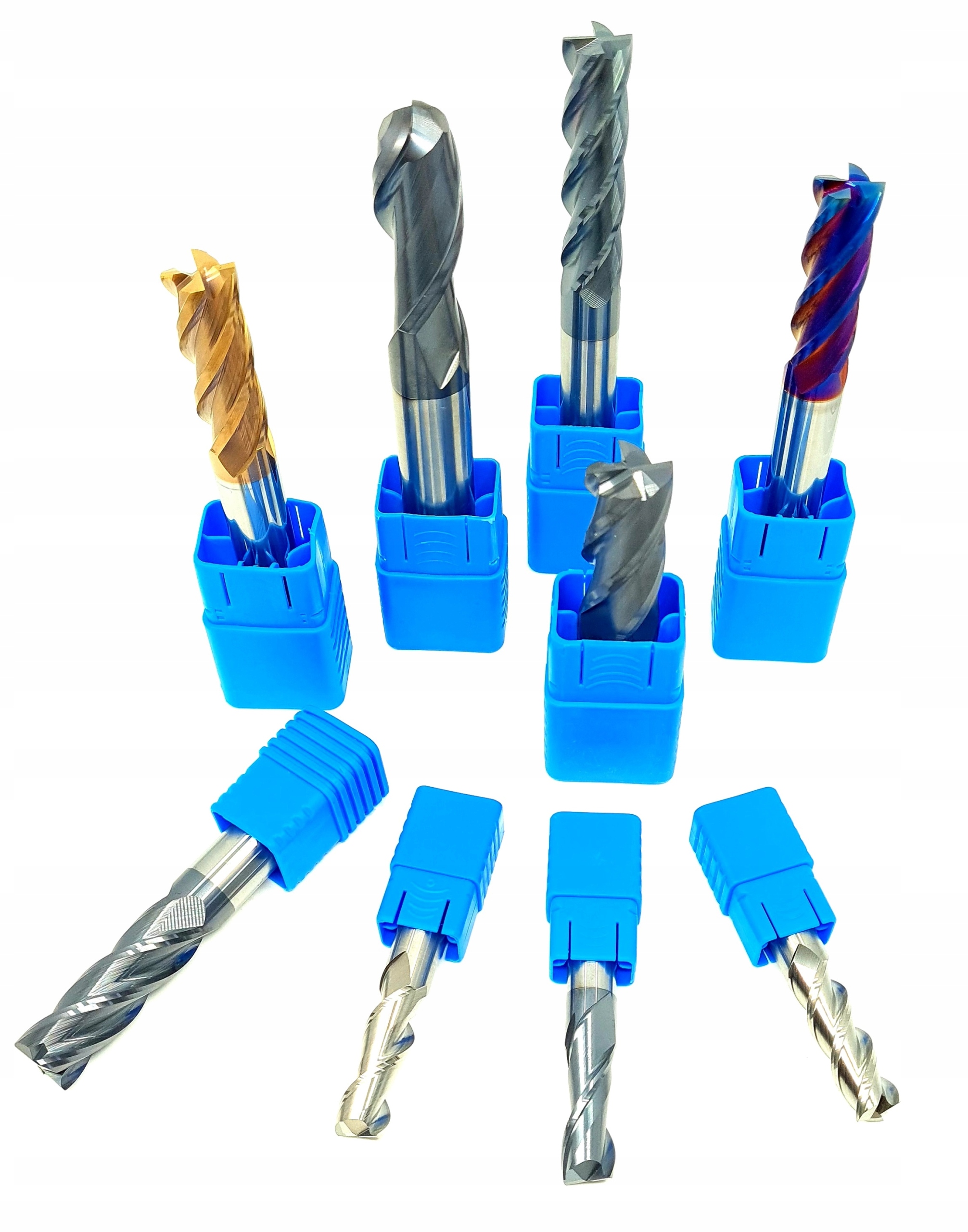 FREZ WĘGLIKOWY FI 4 DŁUGI (4 PIÓRA) 50 HRC Marka Tech-Tools