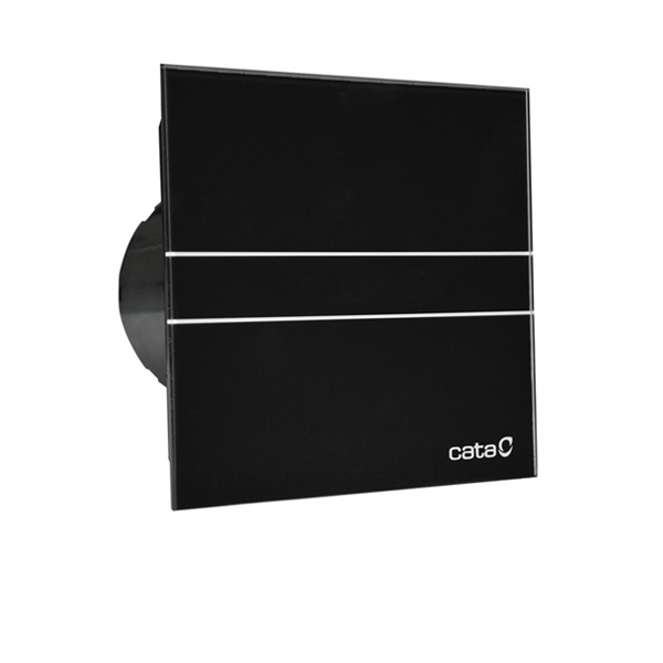 Kúpeľňový ventilátor Cata e120 Gb sklo čierny sklenený 120 mm, 210 m3/h