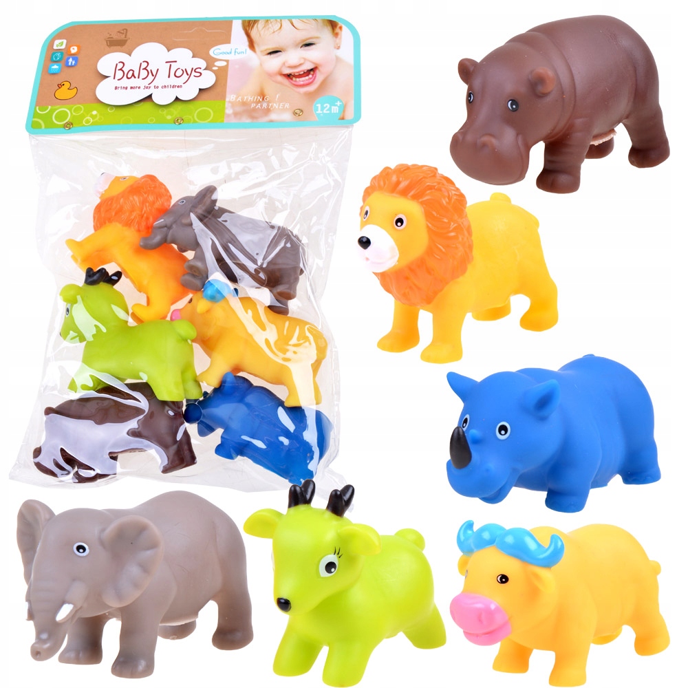 

Gumowe zwierzątka safari do zabawy 6 szt. ZA3513