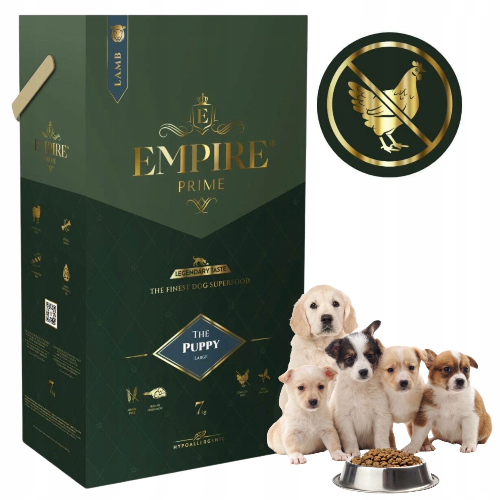 Empire Prime Sucha Karma Junior Puppy Duże I Średnie Rasy Lekkostrawna 7 Kg