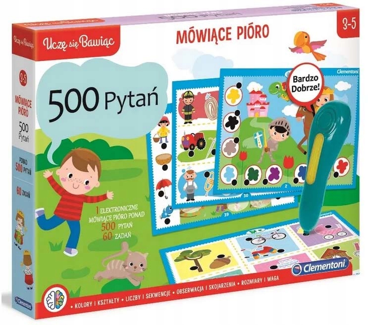 

Gra Edukacyjna Mówiące Pióro 500 Pytań Clementoni