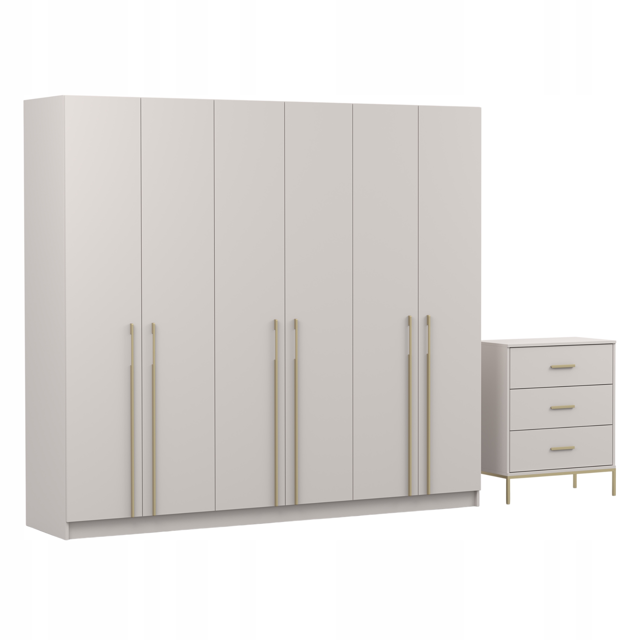 Sada Rosa Skříň 6D 230 Komoda 70 Kašmír Zlatý Výrobce