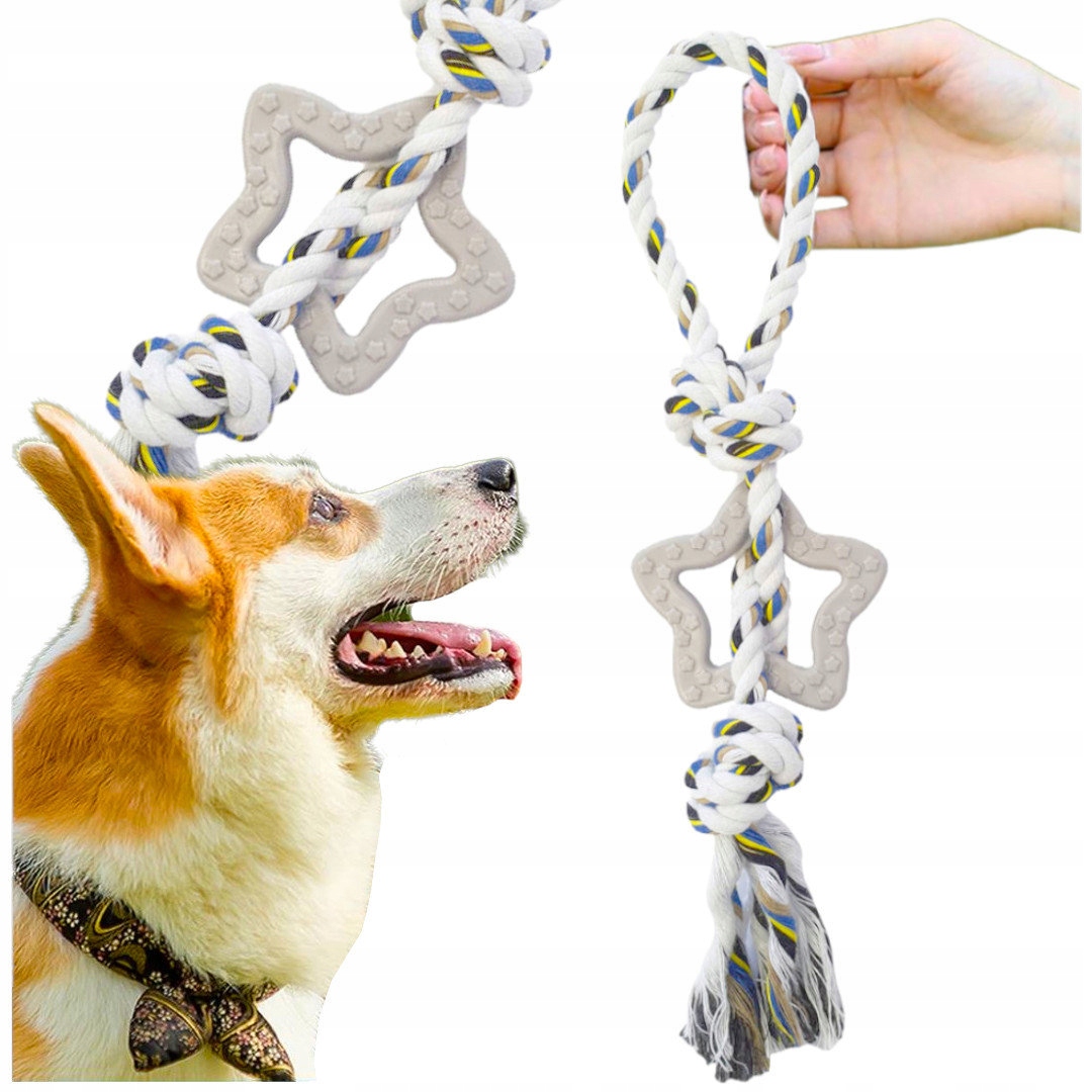 

Zabawka Dla Psa Szarpak Sznur Z Gryzakiem Gwiazda