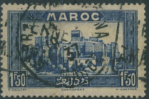 Kolonie fr. Maroc 1,50 fr. - Ouarzazat