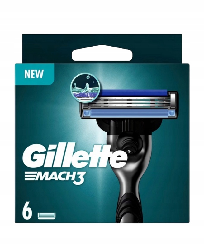 6 x Náplně Gillette Mach3