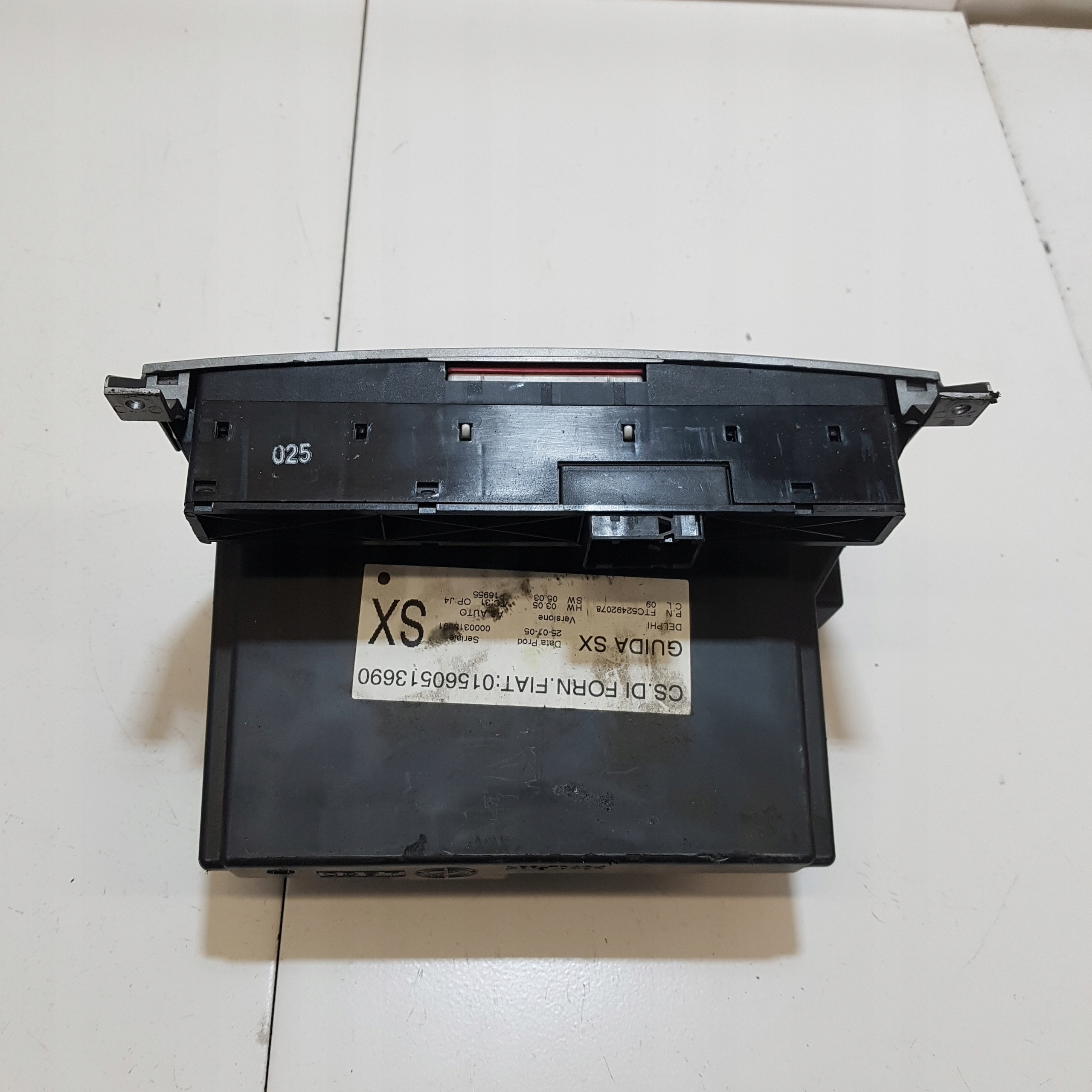 control panel air conditioning devices ALFA ROMEO 147 01560513690