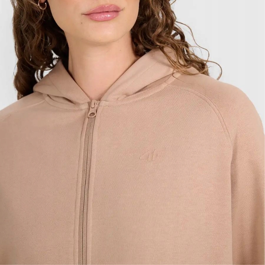 4F bluza damska rozpinana 4FWAW25TSWSF1977 beżowy
