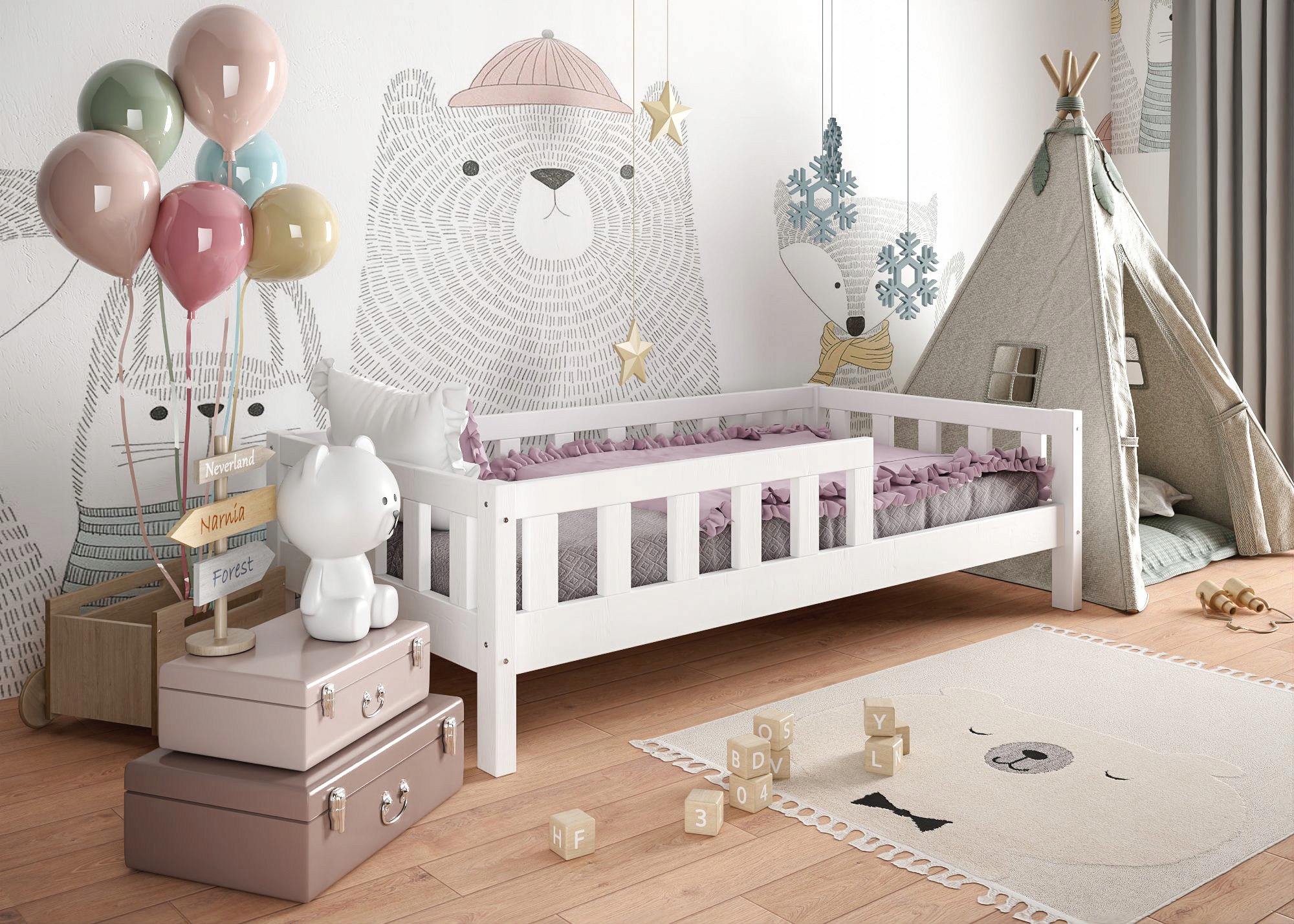 Łóżko dziecięce lackimeble 80x160 Kod producenta 1