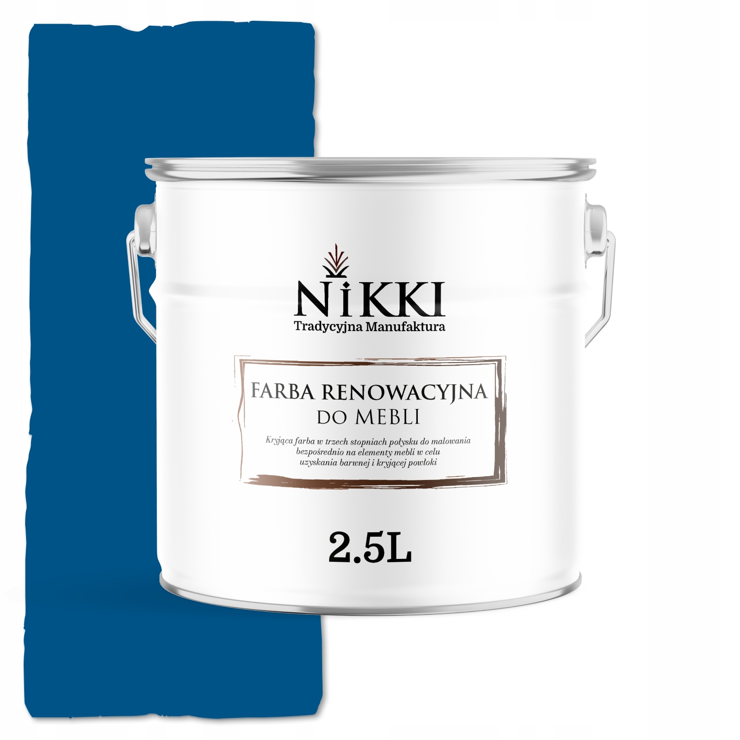 Farba Na Kuchynský Nábytok, Predné Časti Skriniek, Modrá, RAL5005 Mat, 2,5 L