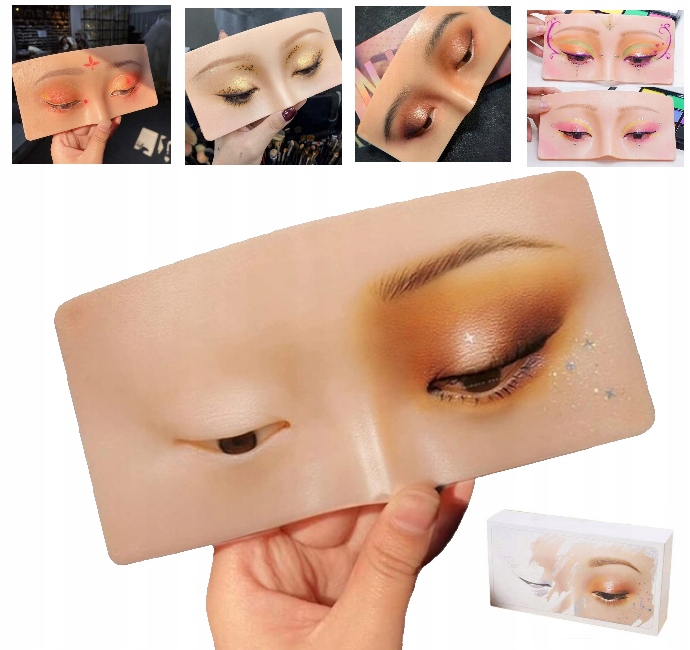 Silikonová Tabule Pro Výuku Líčení Očních Víček A Obočí Oči