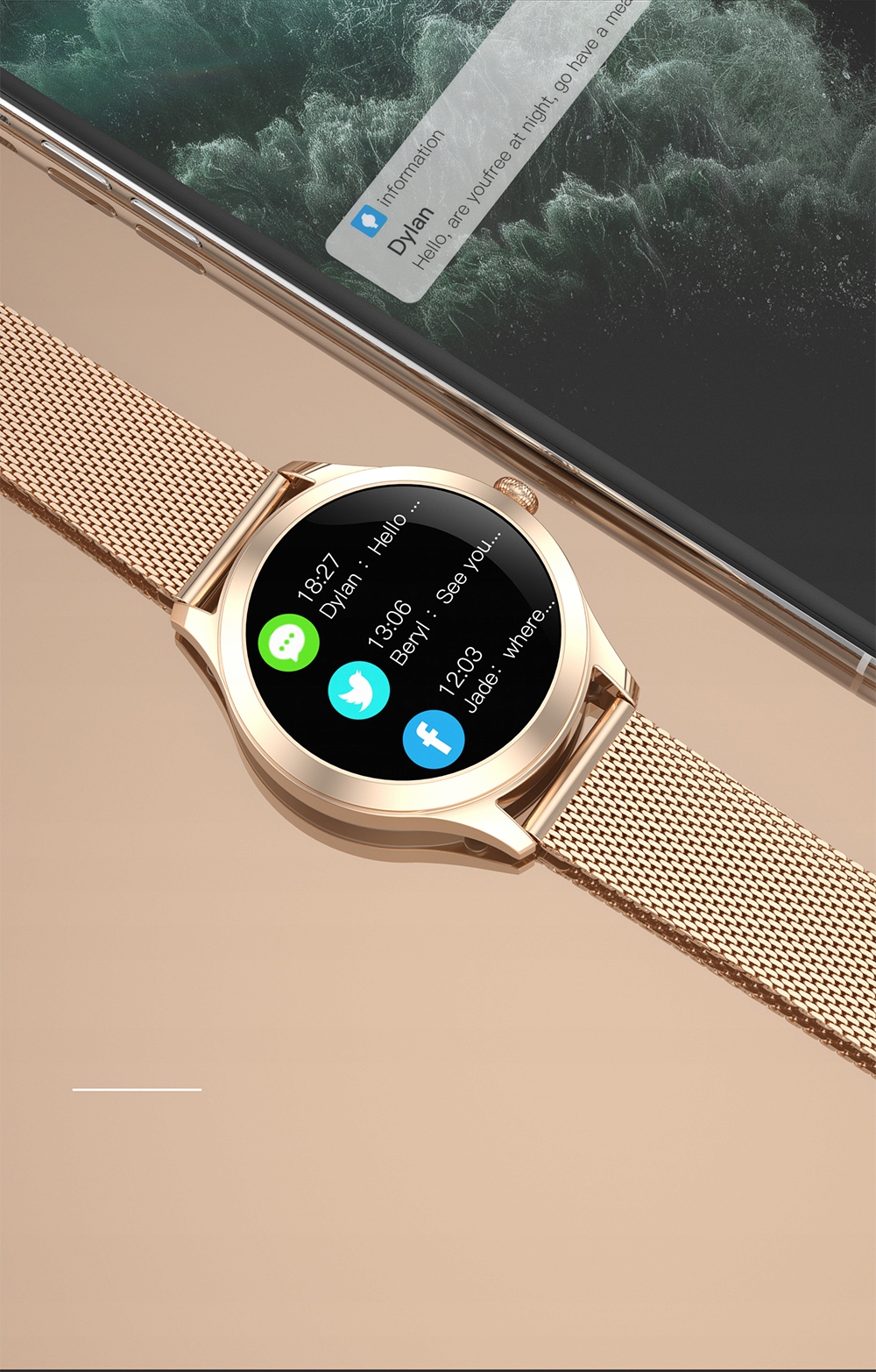 SMARTWATCH G. ROSSI PRO NEW FULL DOTYK Złącza brak
