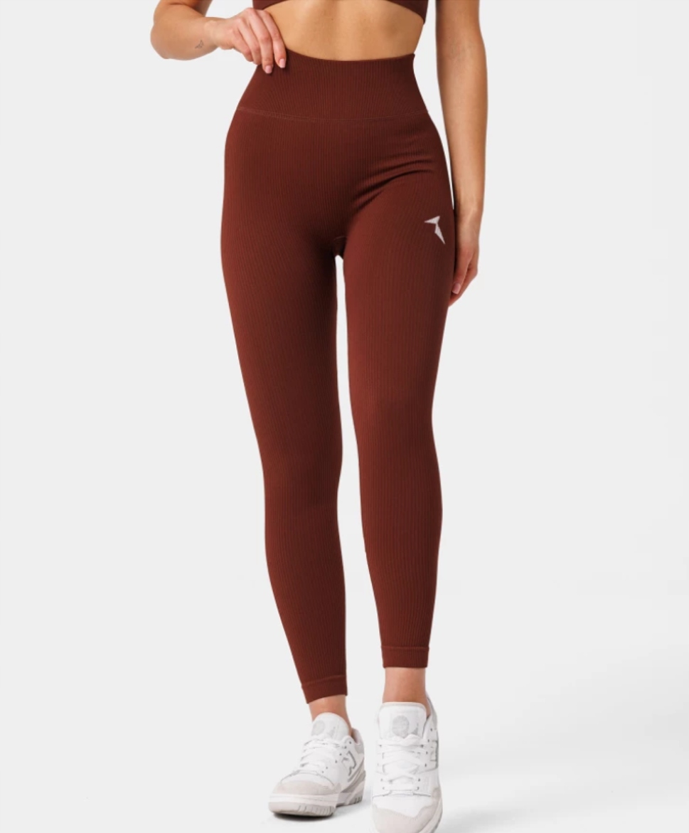 LEGGINSY BEZSZWOWE FITNESS CARPATREE BRĄZOWE - M Marka Carpatree