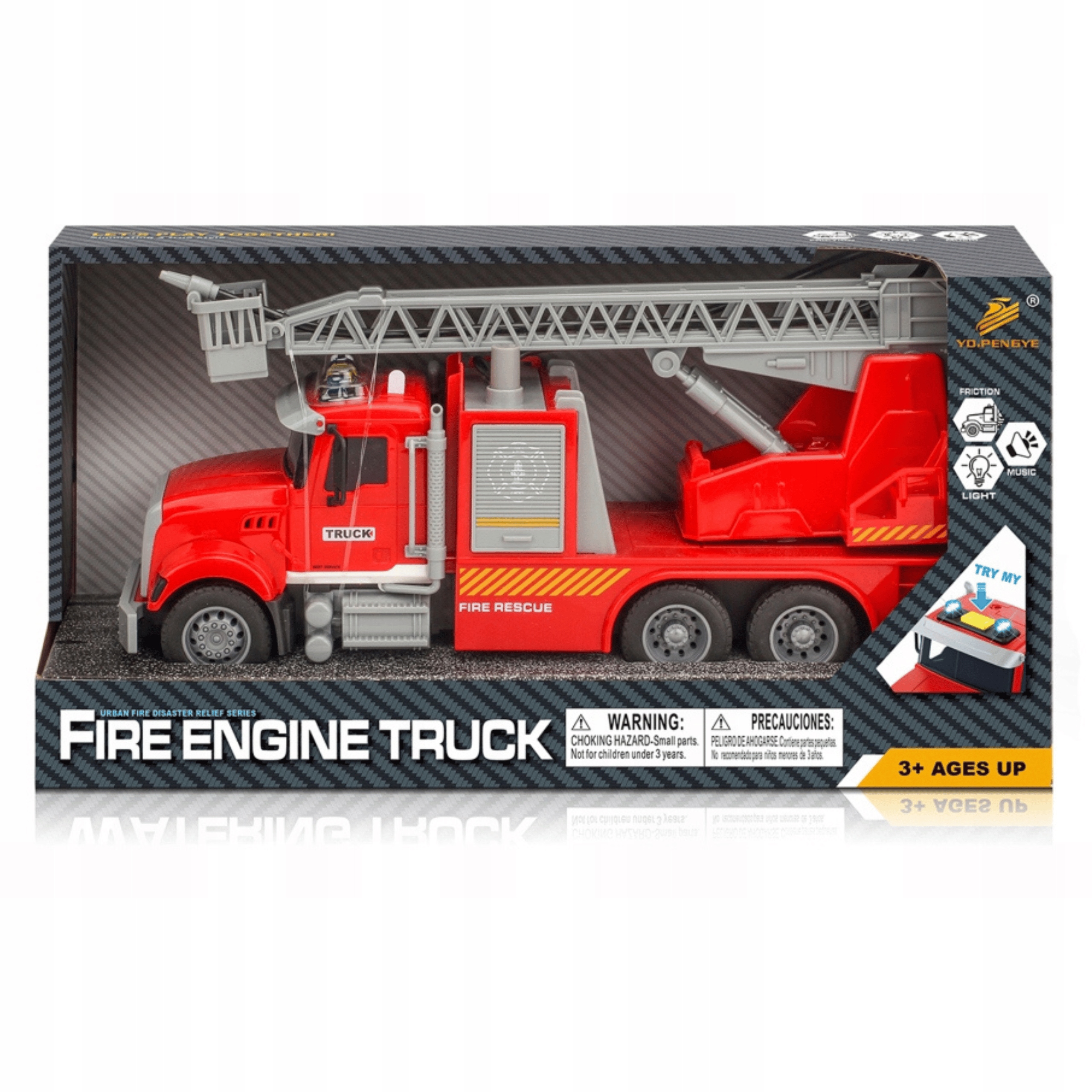 WÓZ STRAŻACKI STRAŻ POŻARNA ZE ŚWIATŁEM I DŹWIĘKIEM SAMOCHÓD DLA DZIECI Rodzaj pojazdu straż