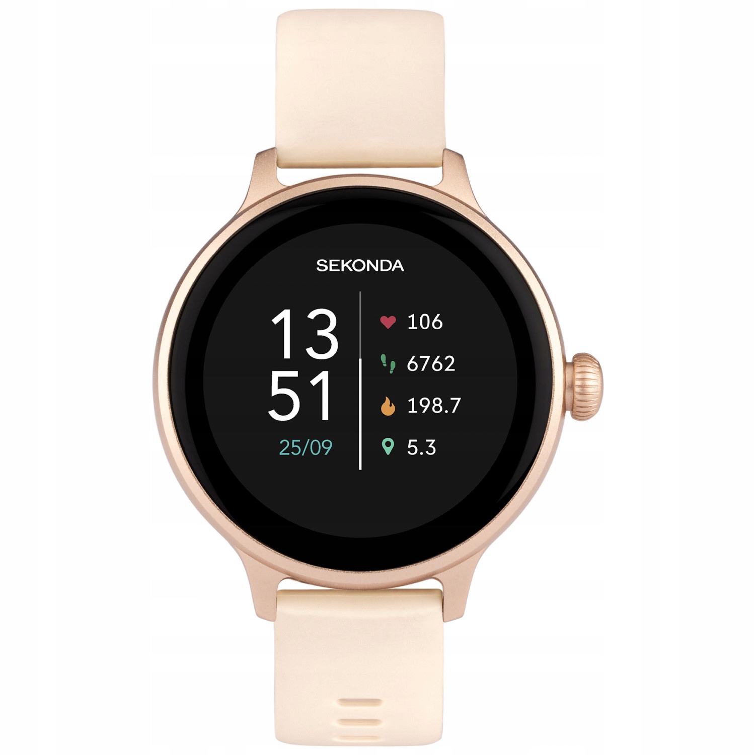 Dámské Chytré Hodinky Sekonda 40623 béžové