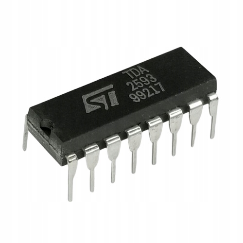 TDA2593 synchro generator H dla Tv Crt, DIP16, Stm
