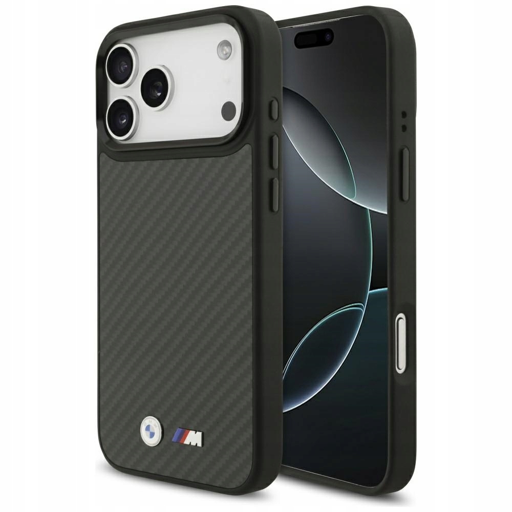 Etui Bmw M Kevlar Matt MagSafe na iPhone 17 Pro Max czarne Bmw