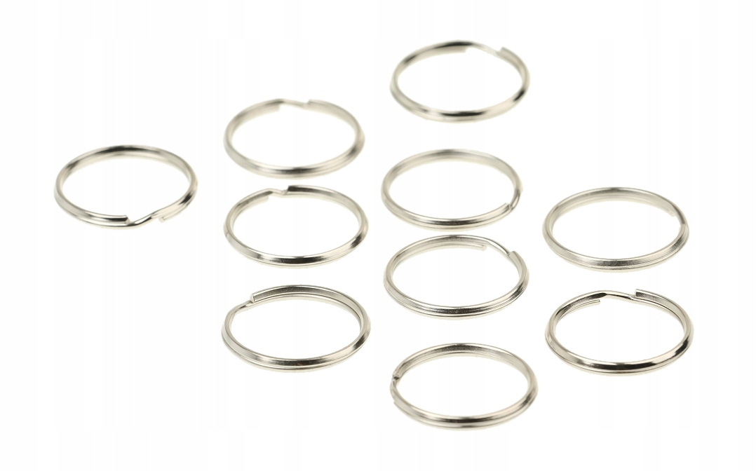 

Kółko Kółka Brelok Do Kluczy 10 szt Nikiel 25 mm