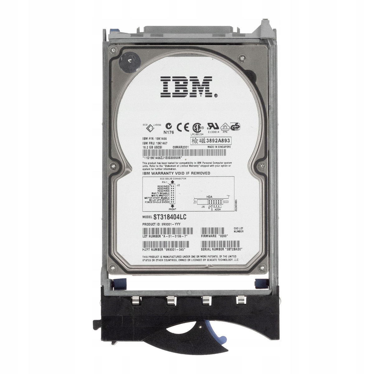 Ibm 19K1467 19K1466 18,2 Gb 10K 4MB Scsi U160 3,5'' ST318404LC