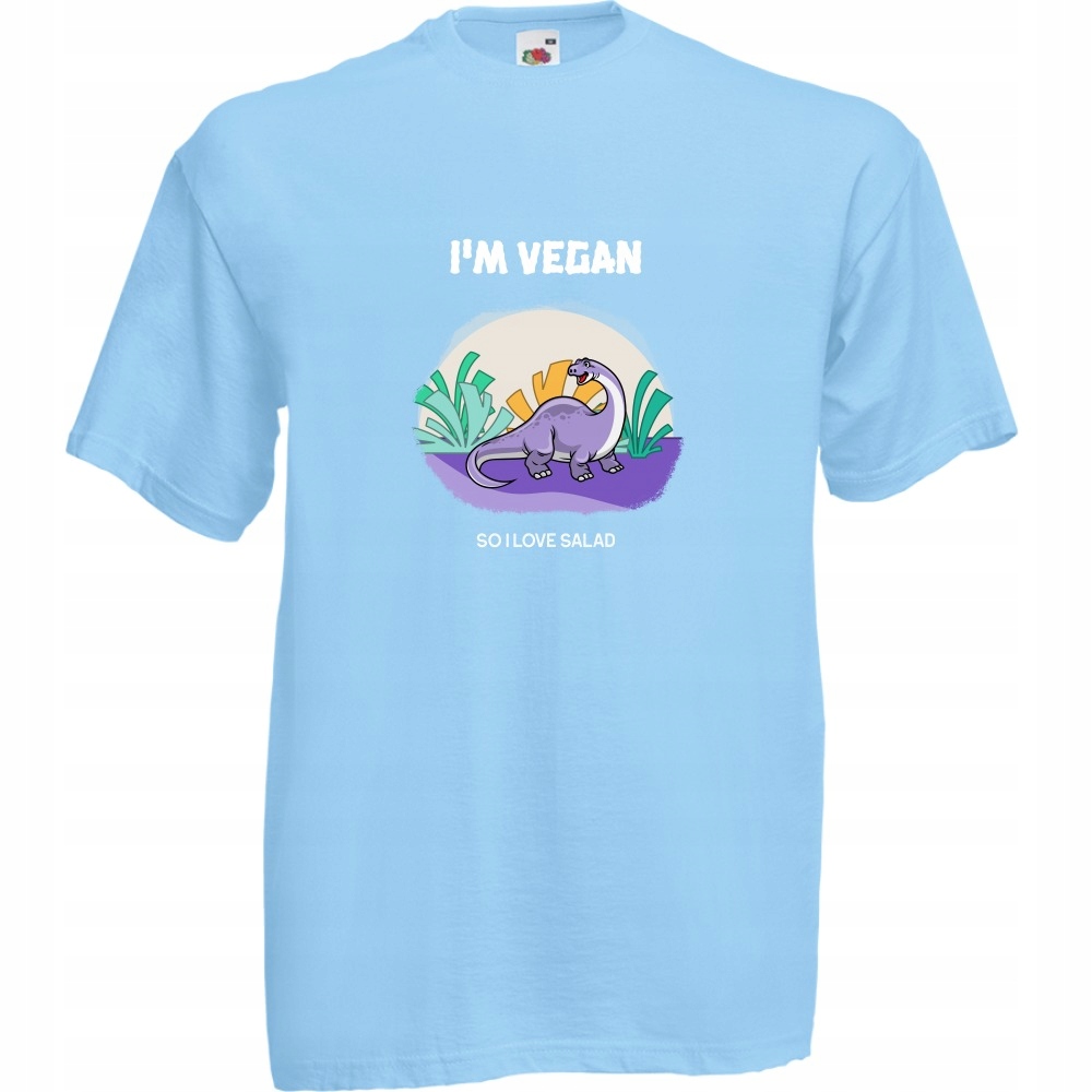 

Koszulka vegan vege wege weganizm XXL błękitna
