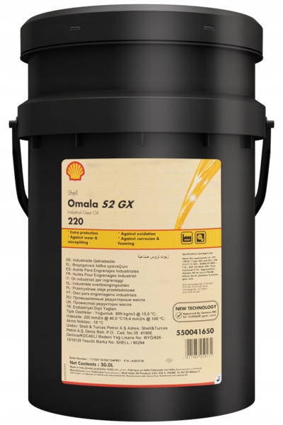 SHELL OMALA S2 GX 220 20L