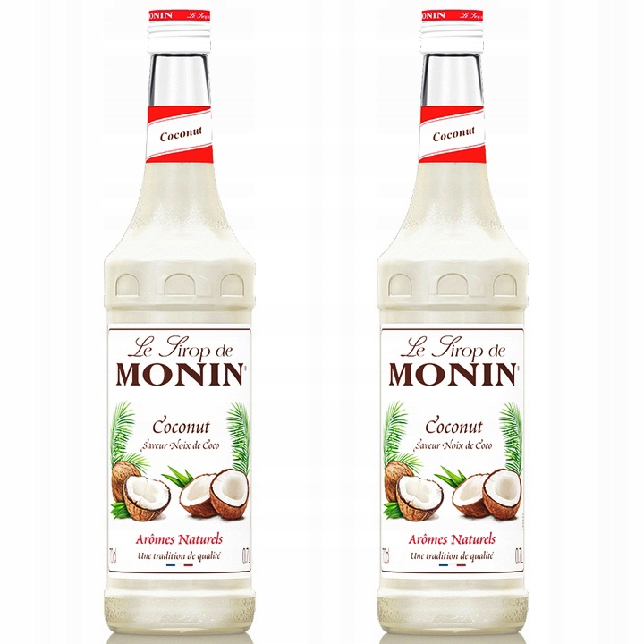 2x Syrop smakowy Monin Coconut do Drinków Kawy Deserów Kokosowy 700 ml