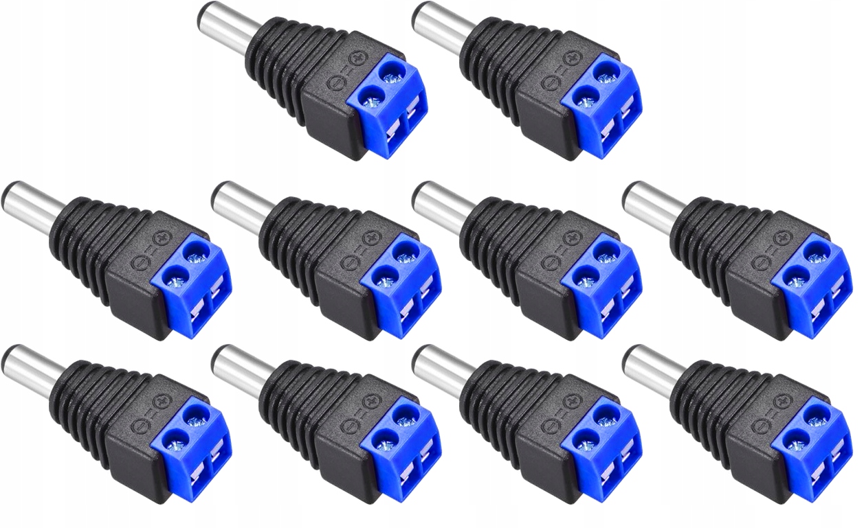 

Wtyk zasilania prosty DC 5.5mm Nx do kamer 10 szt